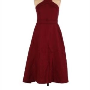 Ann Taylor Maroon A line dress